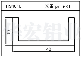 高密齿铝型材HS4018